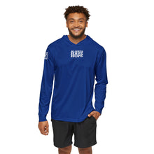 Load image into Gallery viewer, Always Have Hope Men's Sports Blue Hoodie | Athletic Warmup Sweatshirt, Inspirational Workout Gear, Gift for Athletes, Motivational Hoodie
