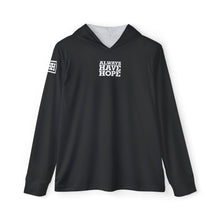Load image into Gallery viewer, Always Have Hope Men's Sports Black Hoodie | Athletic Warmup Sweatshirt, Inspirational Workout Gear, Gift for Athletes, Motivational Hoodie
