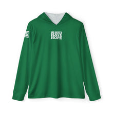 Load image into Gallery viewer, Always Have Hope Men's Sports Green Hoodie | Athletic Warmup Sweatshirt, Inspirational Workout Gear, Gift for Athletes, Motivational Hoodie
