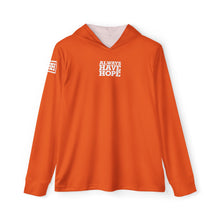 Load image into Gallery viewer, Always Have Hope Men's Sports Orange Hoodie | Athletic Warmup Sweatshirt, Inspirational Workout Gear, Gift for Athletes, Motivational Hoodie
