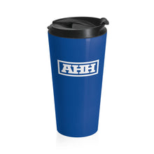 Load image into Gallery viewer, AHH Blue Stainless Steel Travel Mug
